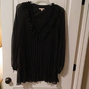 CITY STUDIO PLEATED BLACK SWING DRESS